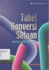 Image of Tabel Konversi Satuan Untuk Sains & Teknik